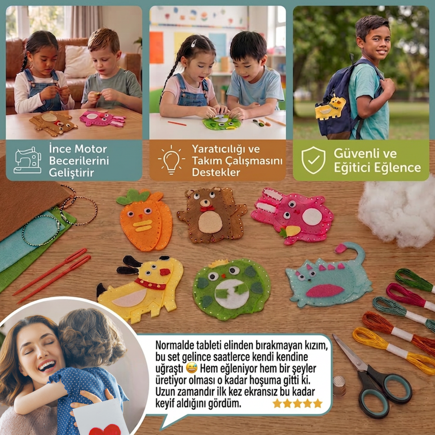 Minik Atölye™ Yaratıcı Dikiş Seti